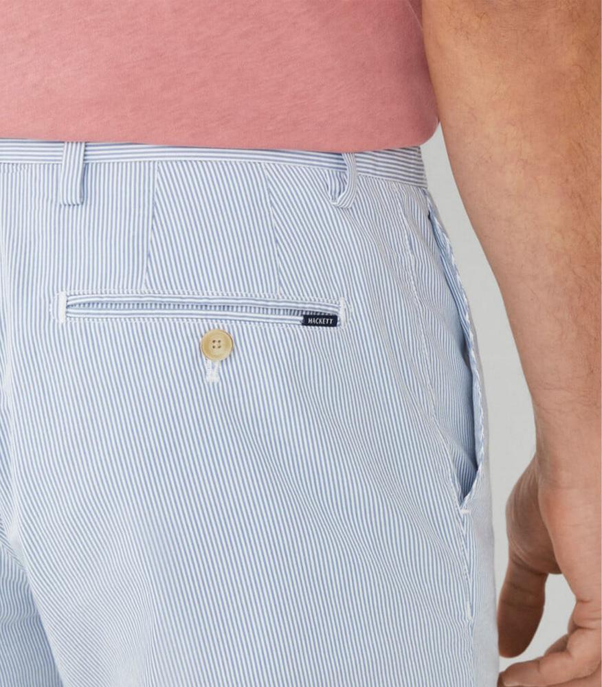 Hackett London - Men's Slim Fit Striped Kensington Shorts - Image 8