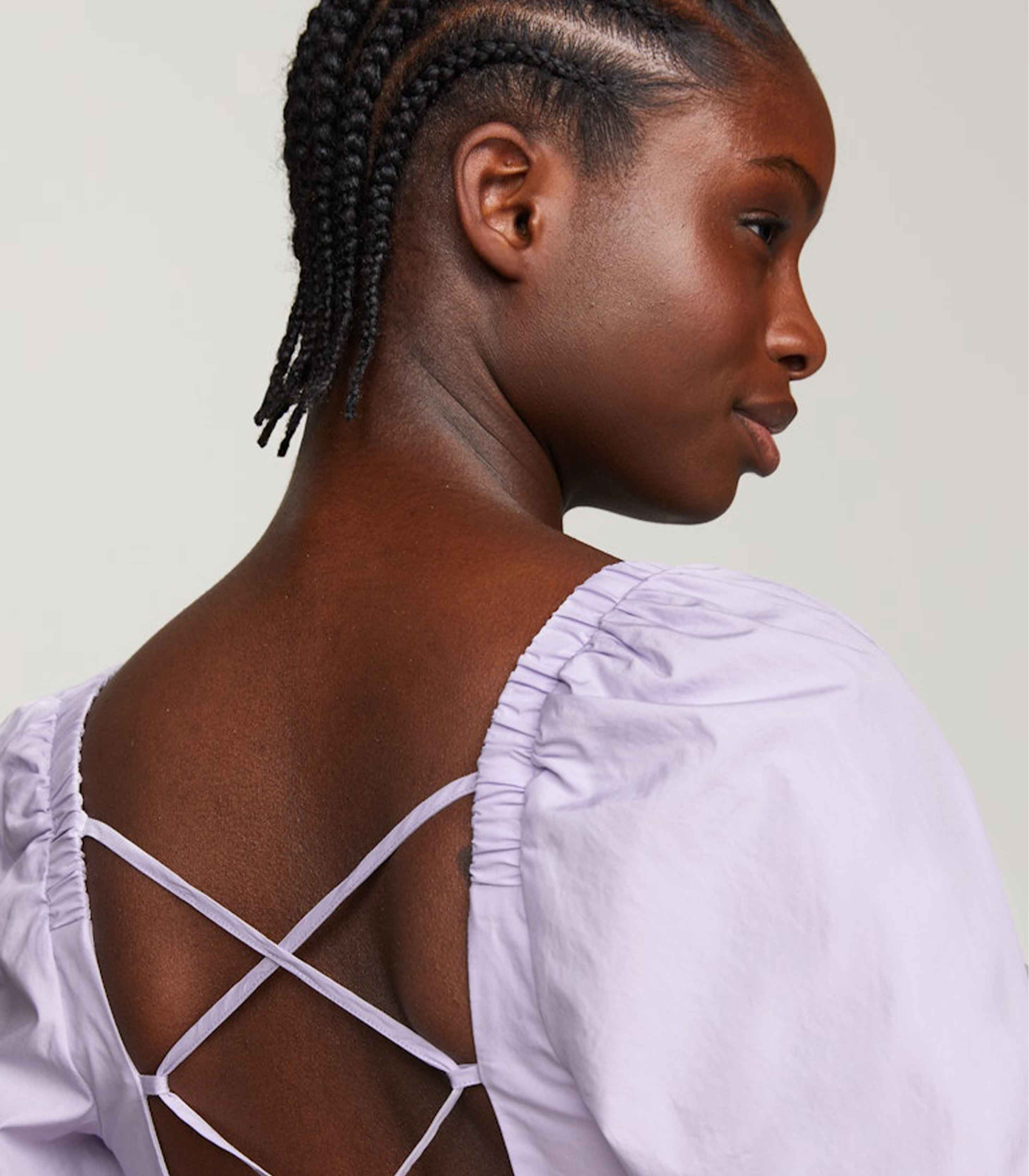 Tommy Hilfiger Jeans - Women's Crossover Back Cropped Babydoll Blouse - Image 4