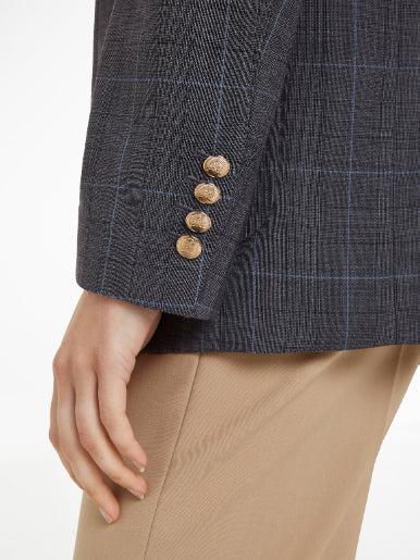 Tommy Hilfiger - Women's Plaid Print Button-Down Blazer - Image 4