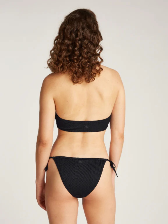 Calvin Klein - Monogram Texture Tie Side Bikini Bottoms - Image 3
