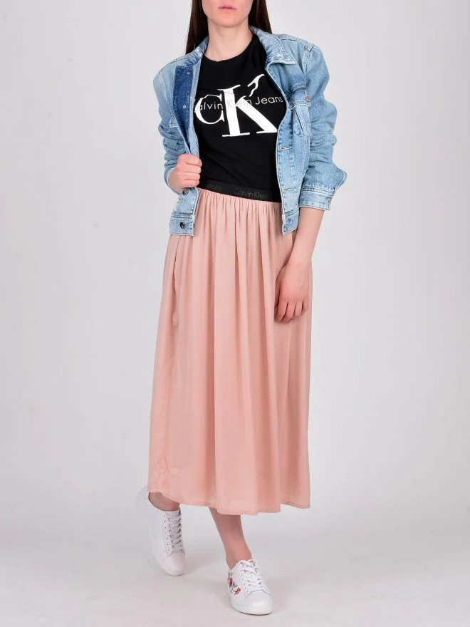 Calvin Klein Jeans - kanya  logo elastic midi skirt regular fit - women - Image 2