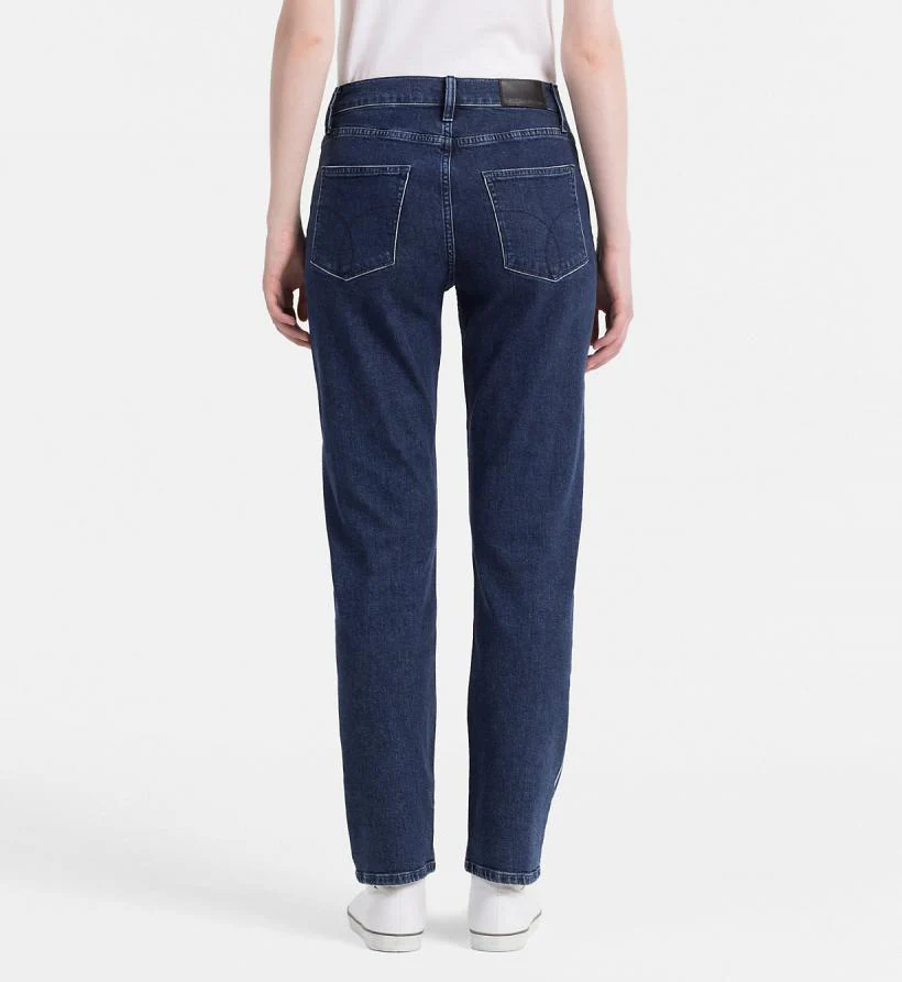 Calvin Klein Jeans - High Rise Straight Ankle - Tipped Blue - Image 2