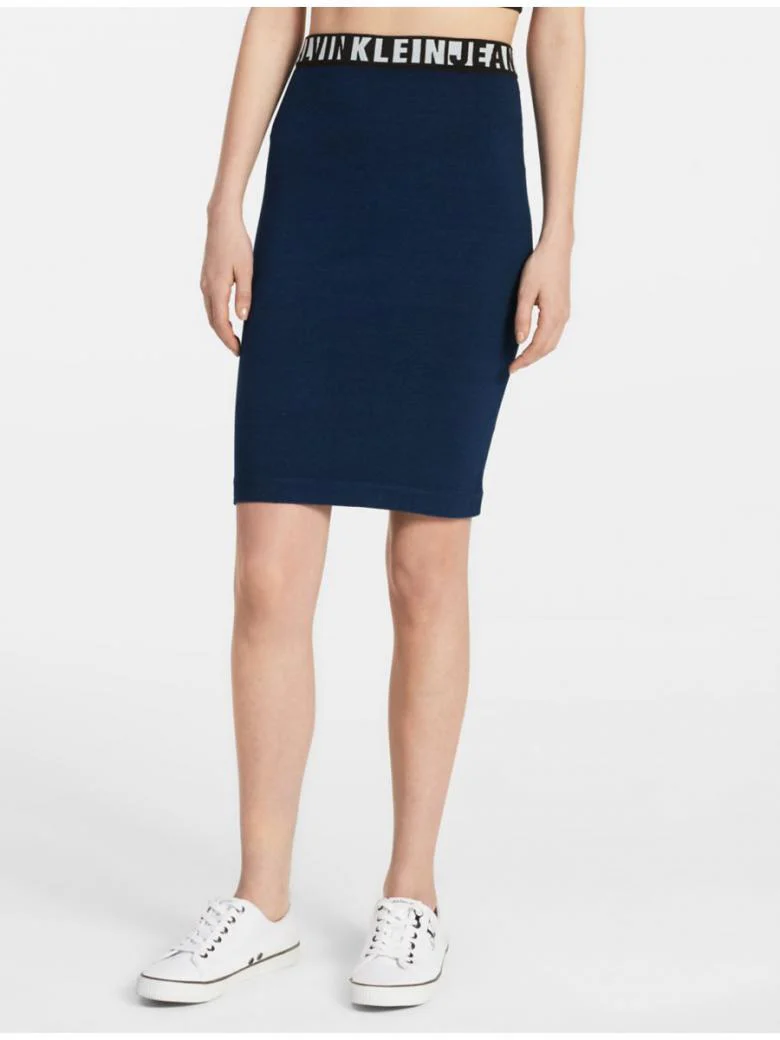 Calvin Klein Jeans - Seamless Knit Skirt , Style J20j206567 - Image 2