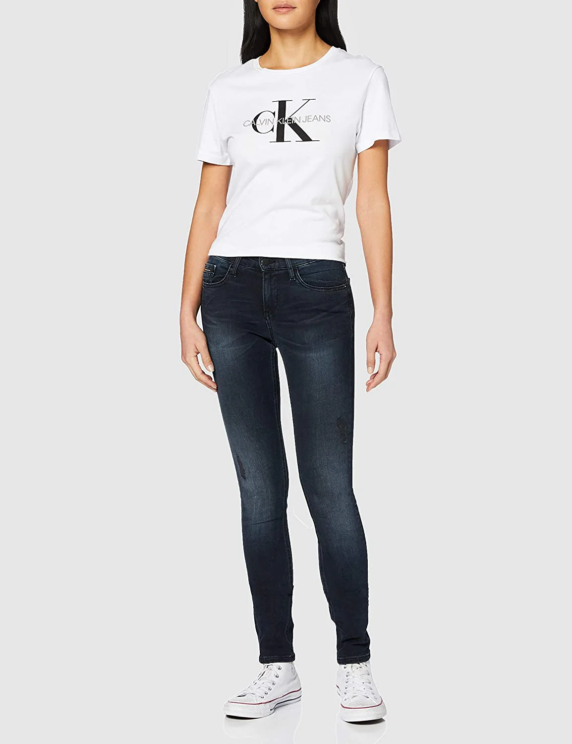 Calvin Klein Jeans - Skinny Blackwater Destructed Jeans - Image 3