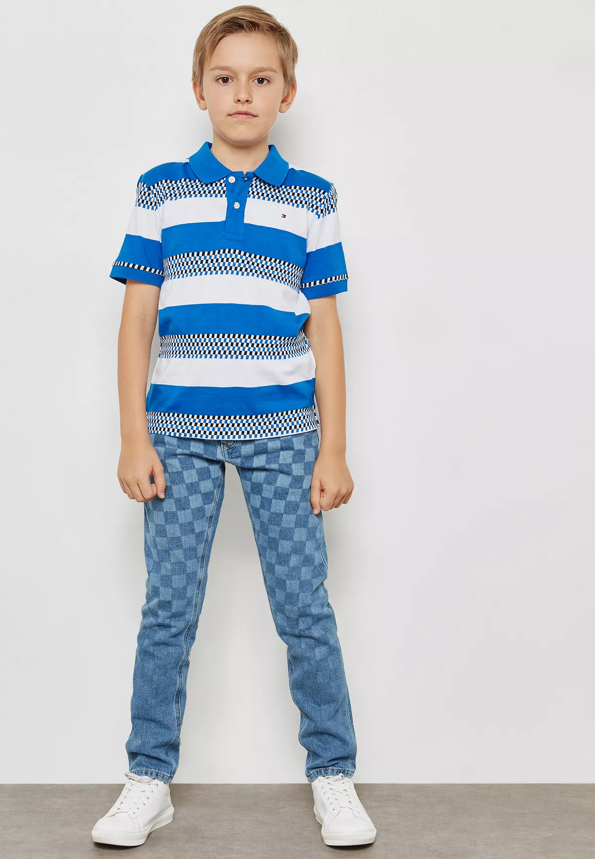 Tommy Hilfiger - Boys' Bright Checkerboard Polo Regular Fit - Image 4