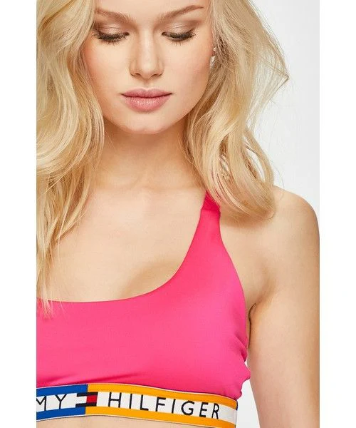 Tommy hilfiger - bralette logo band racer back bikini top - women - Image 5