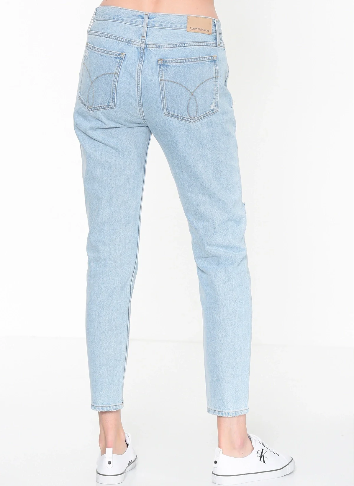 Calvin Klein Jeans - High Waist Ripped Straight Jeans - Image 2