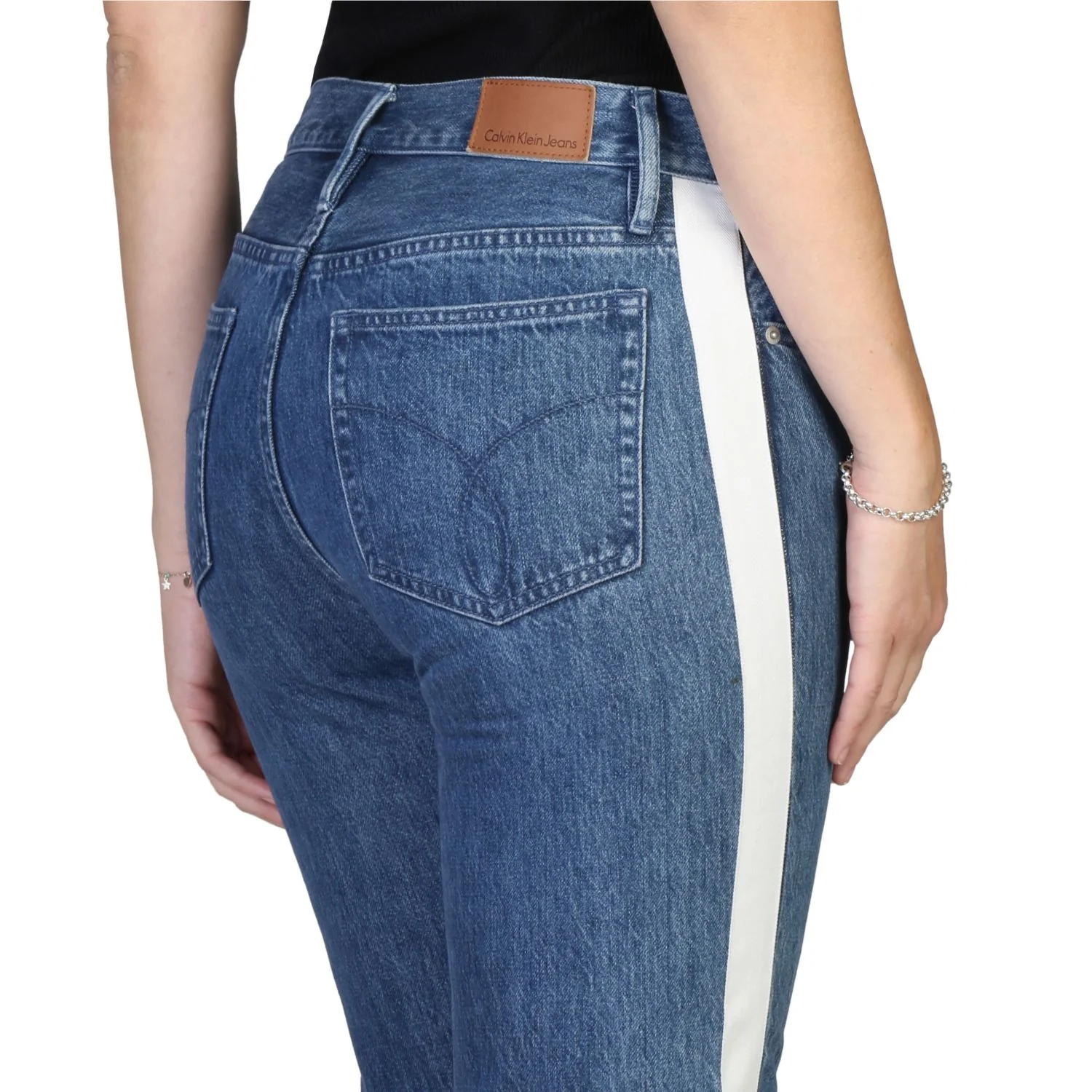 Calvin Klein Jeans - High Rise Straight Taped Jeans - Image 4