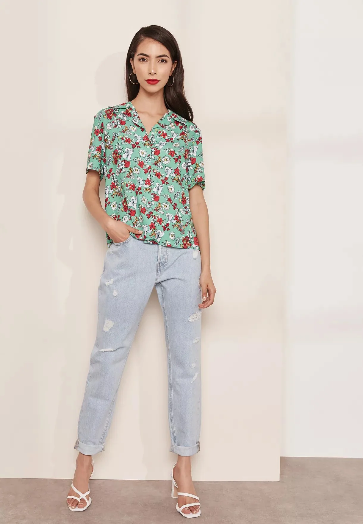 Calvin Klein Jeans - floral print shirt - women - Image 9
