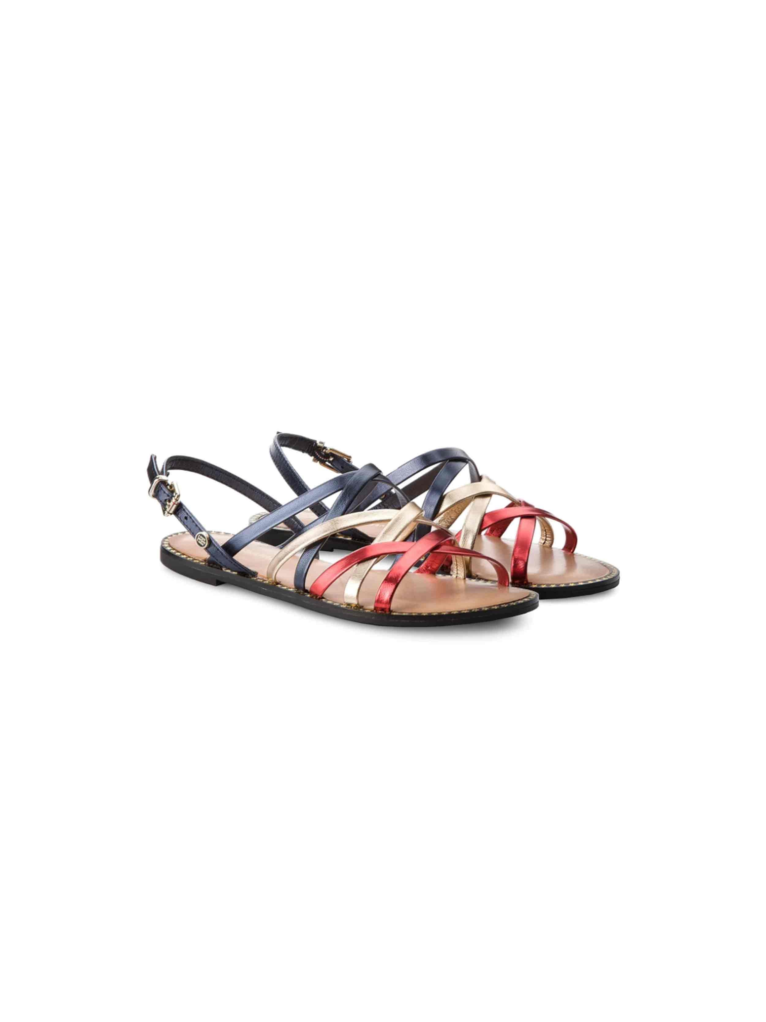 Tommy Hilfiger - Women's Metallic Strappy Flat Sandal - Image 2