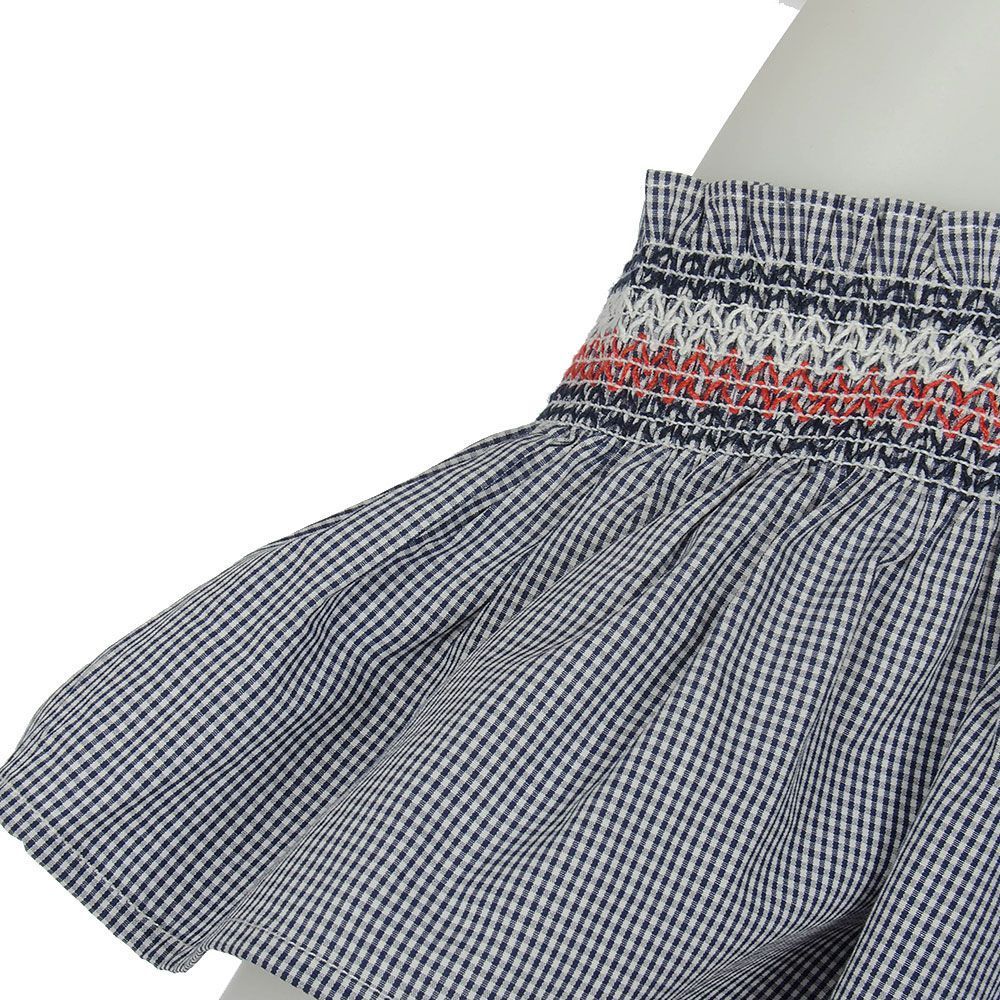 Tommy Hilfiger -Checked Shoulder Top - Image 3
