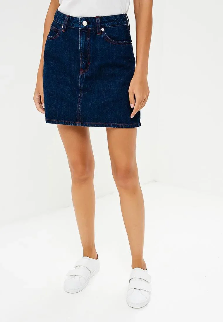 Calvin Klein Jeans - Mini Skirt Contrast Stitch - Image 3