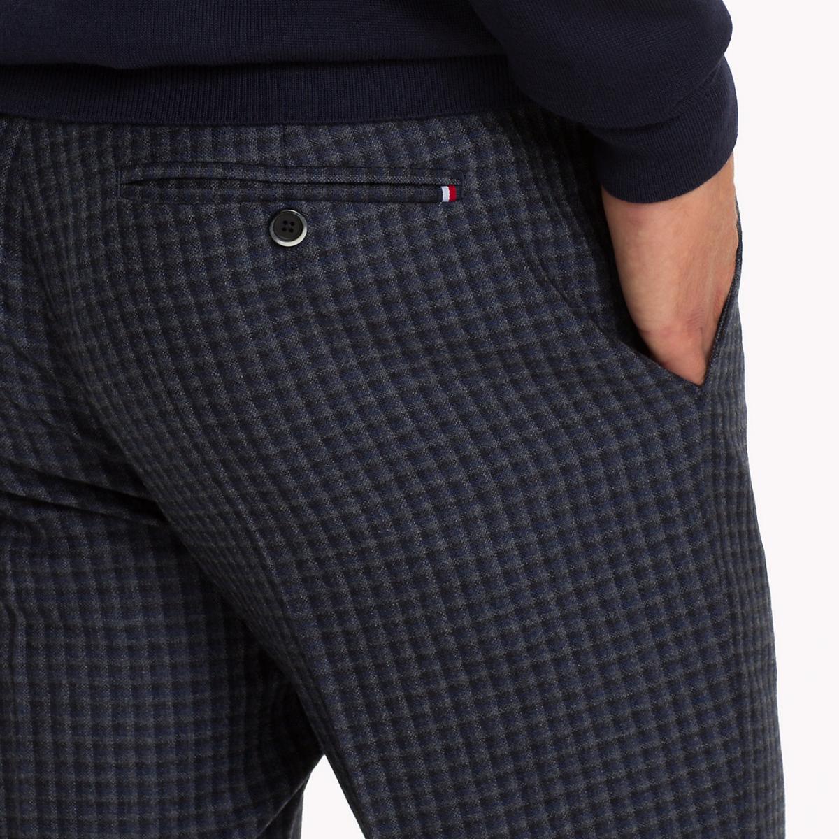 Tommy hilfiger - flannel check slim fit pants  - men - Image 4