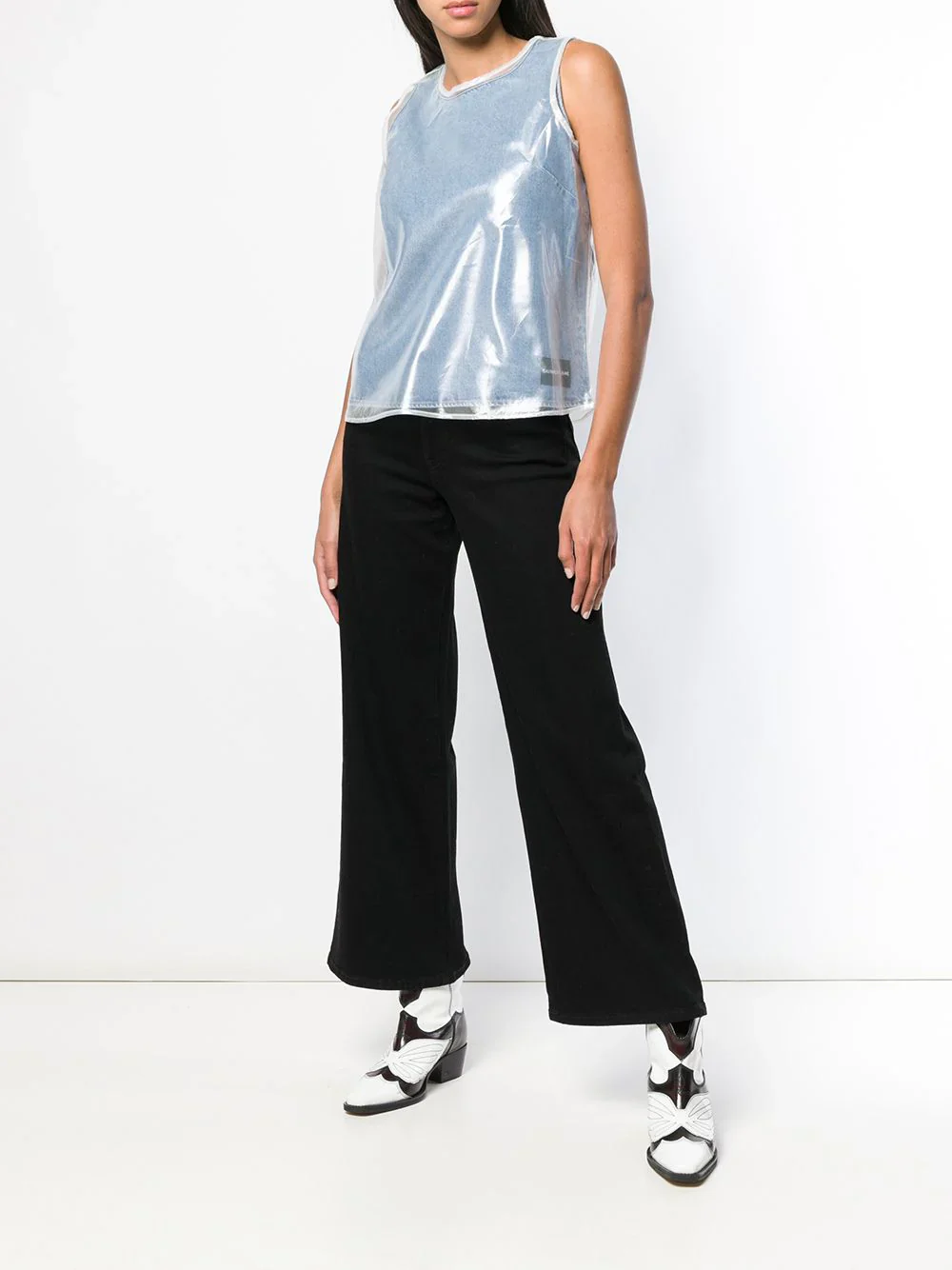 Calvin Klein Jeans - Women's Double Layer Denim Top - Image 2