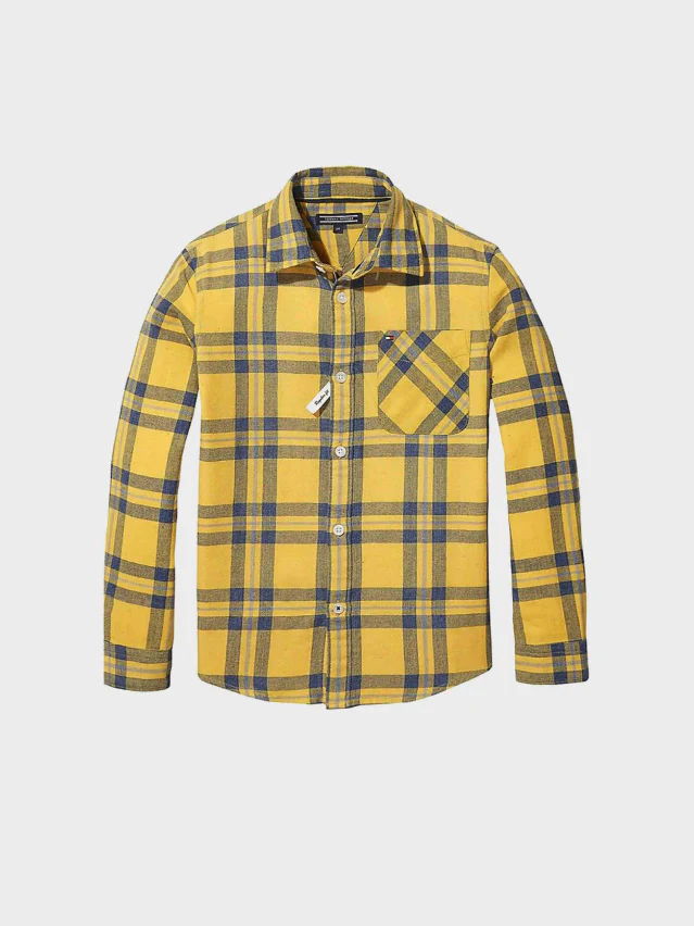 Tommy Hilfiger - Boys' Multi Brushed Twi Check Long Sleeve Shirt - Image 3