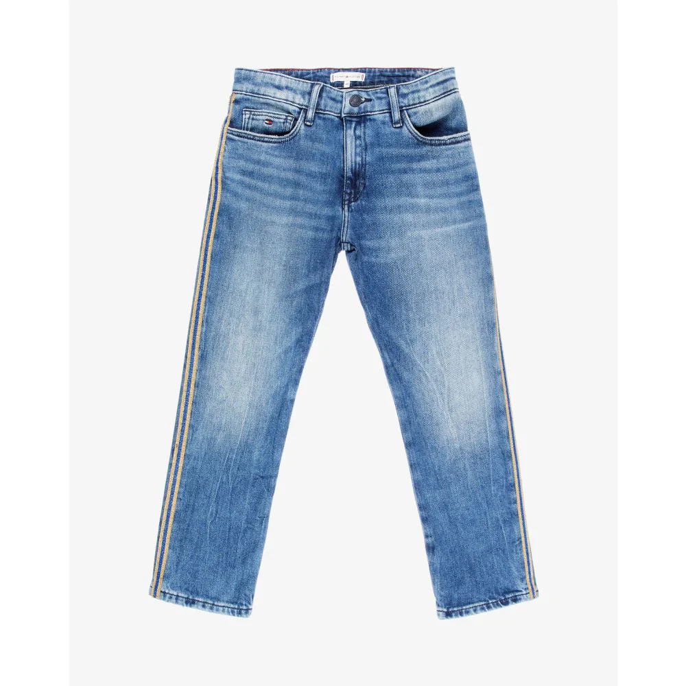 Tommy Hilfiger  - Girls -  Lana Straight Cropped Jeans - Image 2