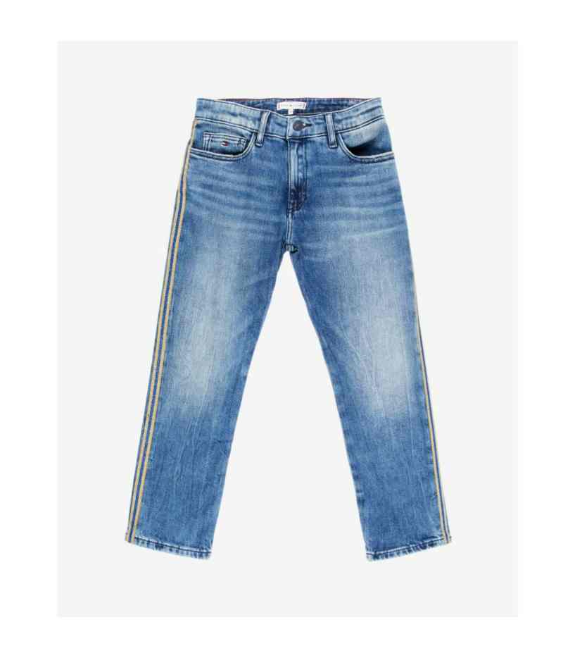 Tommy Hilfiger  - Girls -  Lana Straight Cropped Jeans - Image 3