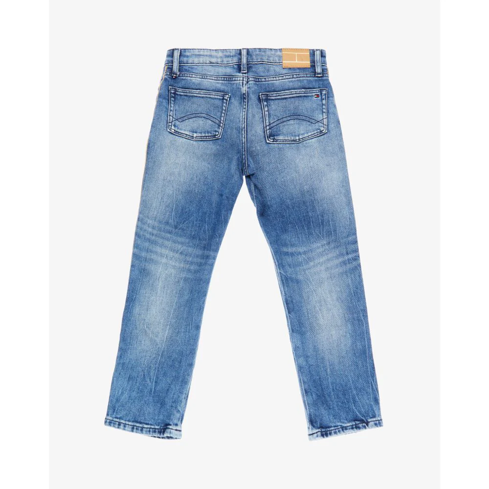 Tommy Hilfiger  - Girls -  Lana Straight Cropped Jeans - Image 4
